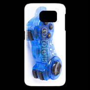 Coque Samsung Galaxy S6 edge Manette de jeux bleue