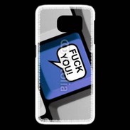 Coque Samsung Galaxy S6 edge Clavier humour fuck you