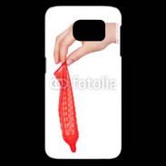 Coque Samsung Galaxy S6 edge préservatif rouge