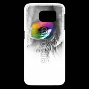 Coque Samsung Galaxy S6 edge Oeil Multicouleurs 75