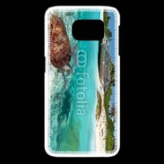 Coque Samsung Galaxy S6 edge Belle plage avec tortue