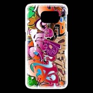 Coque Samsung Galaxy S6 edge graffiti seamless background 500