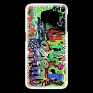 Coque Samsung Galaxy S6 edge graffiti wall vector seamless background