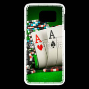 Coque Samsung Galaxy S6 edge Paire d'As au poker 75