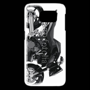 Coque Samsung Galaxy S6 edge Tuning moto noire