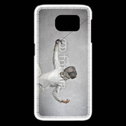 Coque Samsung Galaxy S6 edge Escrime noir et blanc