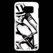 Coque Samsung Galaxy S6 edge Dessin de cycliste