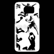 Coque Samsung Galaxy S6 edge Silhouette de basketeur