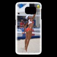 Coque Samsung Galaxy S6 edge Beach Volley féminin 50