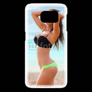 Coque Samsung Galaxy S6 edge Belle femme à la plage 10