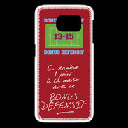 Coque Samsung Galaxy S6 edge 1 point bonus offensif-défensif Rouge