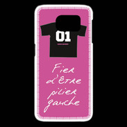 Coque Samsung Galaxy S6 edge Pilier gauche Bonus offensif-défensif Rose 2