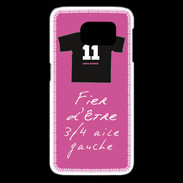 Coque Samsung Galaxy S6 edge 3/4 aile gauche Bonus offensif-défensif Rose 2