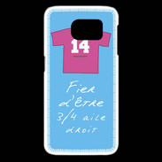 Coque Samsung Galaxy S6 edge 3/4 aile droit Bonus offensif-défensif Bleu