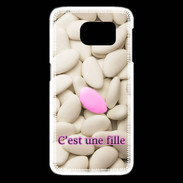 Coque Samsung Galaxy S6 edge Dragée C'est une fille PR
