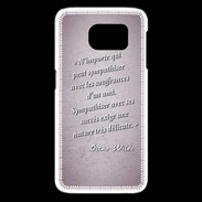 Coque Samsung Galaxy S6 edge Sympathiser Rose Citation Oscar Wilde