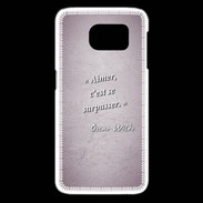 Coque Samsung Galaxy S6 edge Aimer Rose Citation Oscar Wilde