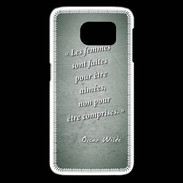 Coque Samsung Galaxy S6 edge Femmes comprises Vert Citation Oscar Wilde
