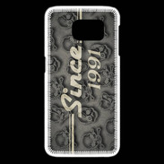 Coque Samsung Galaxy S6 edge Since crane gris 1991