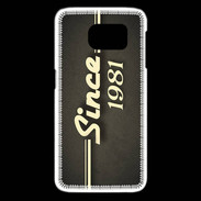 Coque Samsung Galaxy S6 edge Since 1981 gris