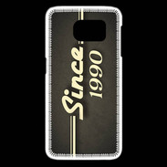 Coque Samsung Galaxy S6 edge Since 1990 gris