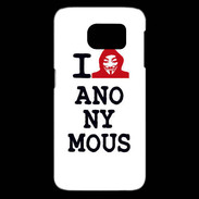 Coque Samsung Galaxy S6 edge I love anonymous