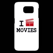 Coque Samsung Galaxy S6 edge I love Movies