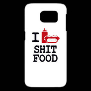Coque Samsung Galaxy S6 edge I love Shit Food