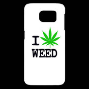 Coque Samsung Galaxy S6 edge I love Weed