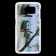 Coque Samsung Galaxy S6 edge DP Barge en bord de plage 2
