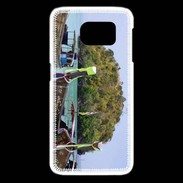 Coque Samsung Galaxy S6 edge DP Barge en bord de plage