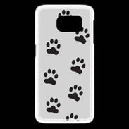 Coque Samsung Galaxy S6 edge pattes de chats/chiens 2