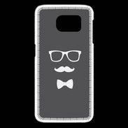 Coque Samsung Galaxy S6 edge moustache & noeud 2