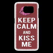 Coque Samsung Galaxy S6 edge Keep calm Girl Brique
