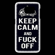 Coque Samsung Galaxy S6 edge Keep Callm Fuck Off Noir
