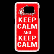 Coque Samsung Galaxy S6 edge Keep Calm Rouge