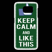 Coque Samsung Galaxy S6 edge Keep Calm Like This Vert