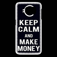 Coque Samsung Galaxy S6 edge Keep Calm Make money Noir