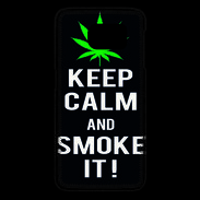 Coque Samsung Galaxy S6 edge Keep Calm Smoke Noir