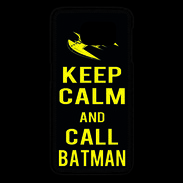 Coque Samsung Galaxy S6 edge Keep Calm Call Batman Noir