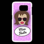 Coque Samsung Galaxy S6 edge Miss Fiesta Chatain