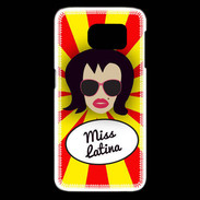 Coque Samsung Galaxy S6 edge Miss Latina Brune