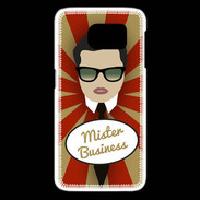 Coque Samsung Galaxy S6 edge Mister Business Brun