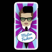 Coque Samsung Galaxy S6 edge Mister Fashion Chatain