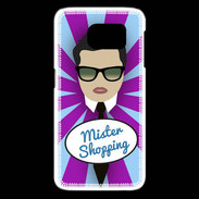 Coque Samsung Galaxy S6 edge Mister Shopping Brun