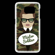 Coque Samsung Galaxy S6 edge Mister Soldier Chatain