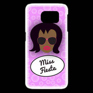 Coque Samsung Galaxy S6 edge Miss Fiesta Black