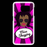Coque Samsung Galaxy S6 edge Miss Shopping Black