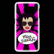 Coque Samsung Galaxy S6 edge Miss Swag Brune