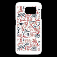 Coque Samsung Galaxy S6 edge Adishatz All Over Rugby YM